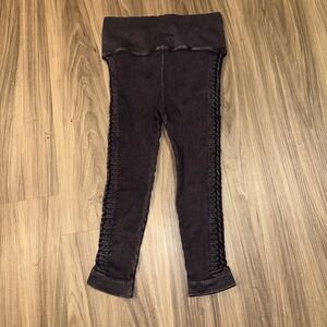 Free People Movement Leggings‎ Ribbed Ladder Detail braided side Athleisure XS